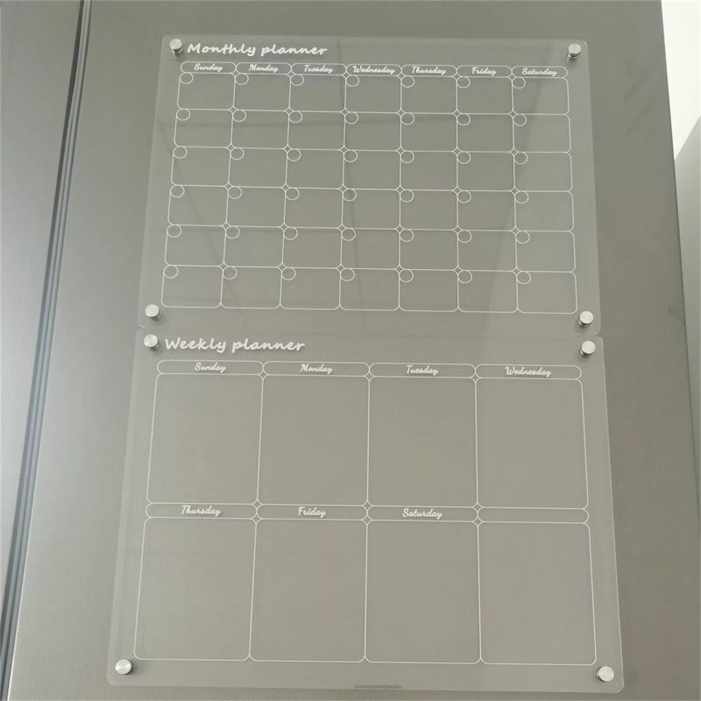 2pcs Magnetic Fridge Planner Set