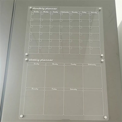 2pcs Magnetic Fridge Planner Set