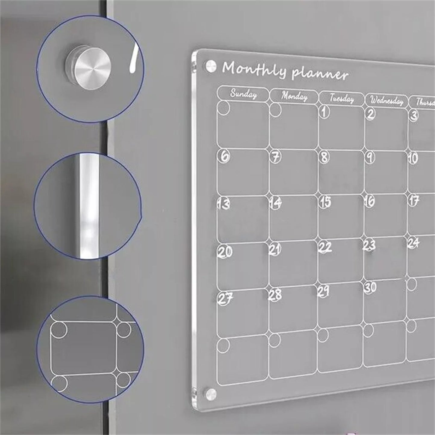 2pcs Magnetic Fridge Planner Set